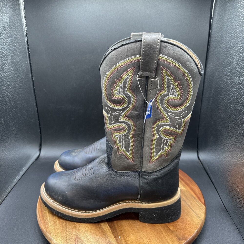 Masterson RB1661W Womens Size 7 M Cowboy Western Boots Brown Leather Cowgirl